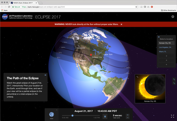 Eyes on Eclipse Webb App